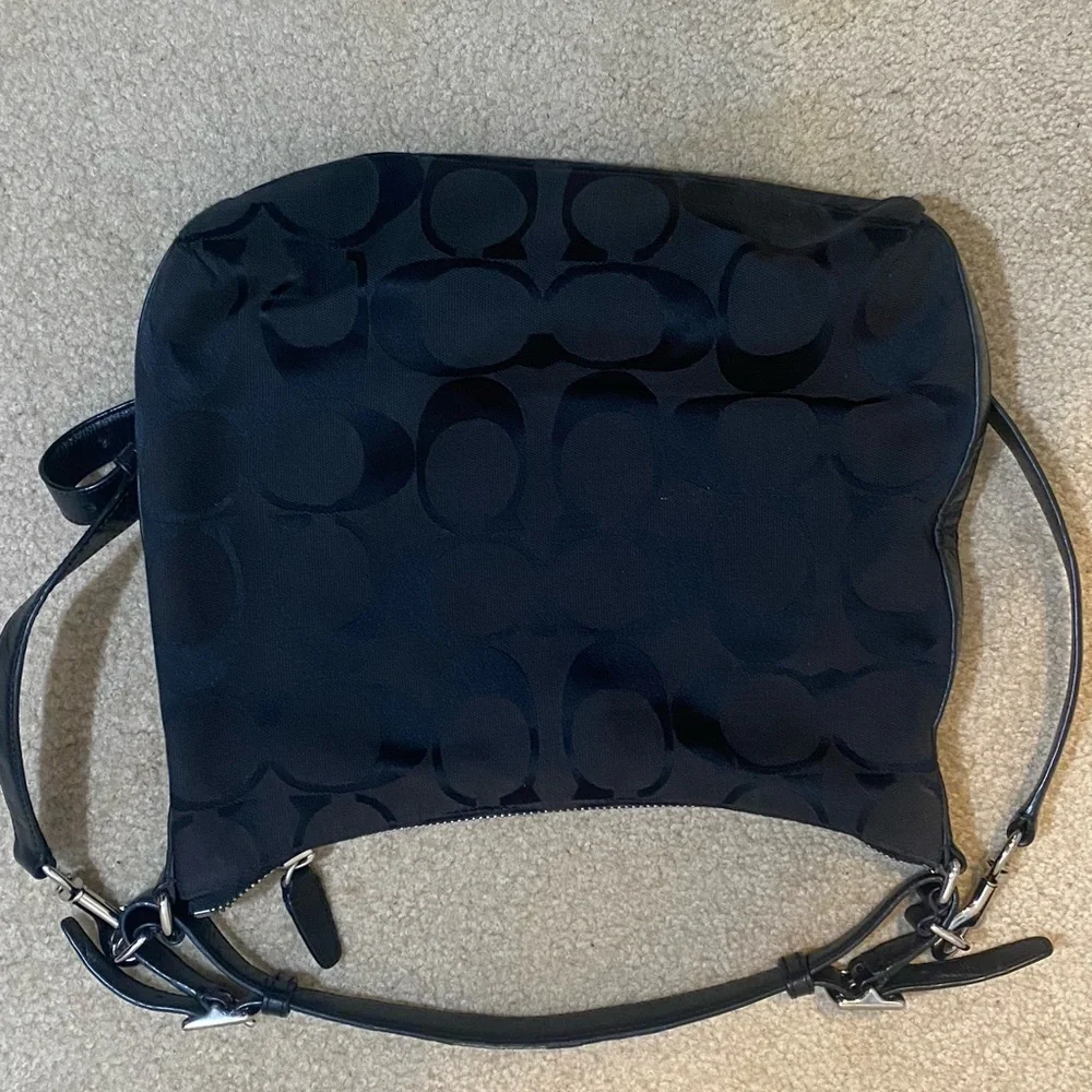 Coach black monogram
